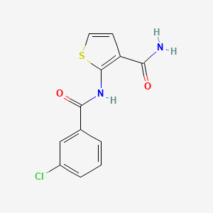 2-(3-Chlorobenzamido)thiophene-3-carboxamide