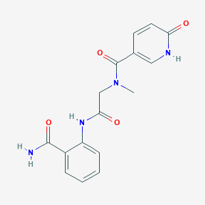 N-(2-((2-carbamoylphenyl)amino)-2-oxoethyl)-N-methyl-6-oxo-1,6-dihydropyridine-3-carboxamide