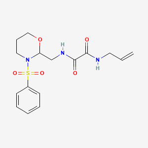 N1-allyl-N2-((3-(phenylsulfonyl)-1,3-oxazinan-2-yl)methyl)oxalamide