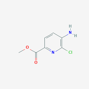 molecular formula C7H7ClN2O2 B2997131 5-氨基-6-氯吡啶甲酸甲酯 CAS No. 1352886-80-6