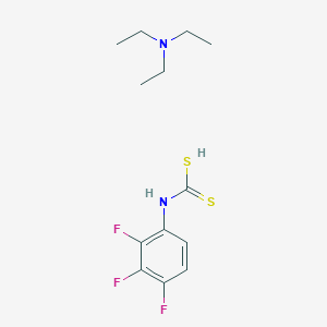 molecular formula C13H19F3N2S2 B2997135 N,N-二乙基乙胺；(2,3,4-三氟苯基)氨基甲酸二硫代酸 CAS No. 119474-39-4