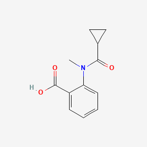 molecular formula C12H13NO3 B2997139 2-(N-甲基环丙烷酰胺)苯甲酸 CAS No. 716372-69-9