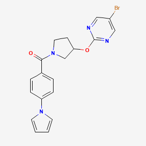 5-bromo-2-({1-[4-(1H-pyrrol-1-yl)benzoyl]pyrrolidin-3-yl}oxy)pyrimidine