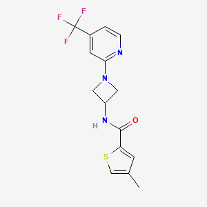 4-Methyl-N-[1-[4-(trifluoromethyl)pyridin-2-yl]azetidin-3-yl]thiophene-2-carboxamide