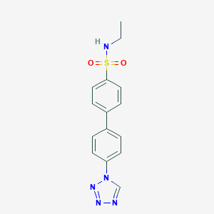 molecular formula C15H15N5O2S B299715 N-ethyl-4'-(1H-tetrazol-1-yl)biphenyl-4-sulfonamide 