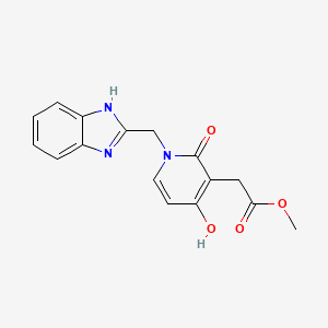 methyl 2-[1-(1H-1,3-benzimidazol-2-ylmethyl)-4-hydroxy-2-oxo-1,2-dihydro-3-pyridinyl]acetate