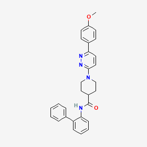 molecular formula C29H28N4O2 B2997165 N-([1,1'-联苯]-2-基)-1-(6-(4-甲氧基苯基)吡啶并-3-基)哌啶-4-甲酰胺 CAS No. 1203116-59-9