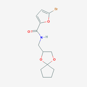 N-(1,4-dioxaspiro[4.4]nonan-2-ylmethyl)-5-bromofuran-2-carboxamide