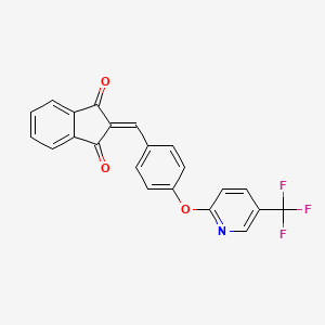 2-((4-(5-(Trifluoromethyl)-2-pyridyloxy)phenyl)methylene)indane-1,3-dione