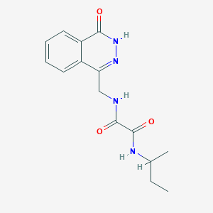 molecular formula C15H18N4O3 B2997185 N-(sec-butyl)-N'-[(4-oxo-3,4-dihydrophthalazin-1-yl)methyl]ethanediamide CAS No. 923113-76-2