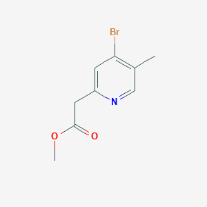 molecular formula C9H10BrNO2 B2997193 2-(4-溴-5-甲基吡啶-2-基)乙酸甲酯 CAS No. 1805948-04-2