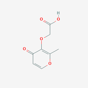 [(2-methyl-4-oxo-4H-pyran-3-yl)oxy]acetic acid