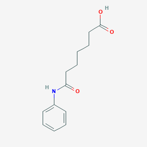 molecular formula C13H17NO3 B029972 7-氧代-7-(苯胺)庚酸 CAS No. 160777-08-2