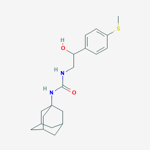 molecular formula C20H28N2O2S B2997207 1-((1R,3s)-adamantan-1-yl)-3-(2-hydroxy-2-(4-(methylthio)phenyl)ethyl)urea CAS No. 1448131-36-9