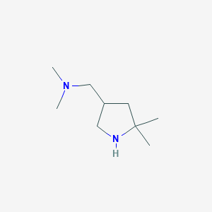 1-(5,5-Dimethylpyrrolidin-3-yl)-N,N-dimethylmethanamine