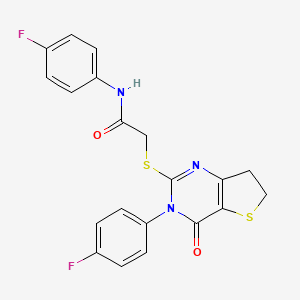 N-(4-fluorophenyl)-2-((3-(4-fluorophenyl)-4-oxo-3,4,6,7-tetrahydrothieno[3,2-d]pyrimidin-2-yl)thio)acetamide