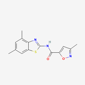 N-(4,6-dimethylbenzo[d]thiazol-2-yl)-3-methylisoxazole-5-carboxamide