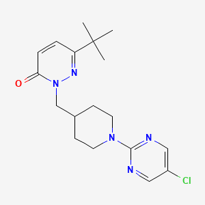 6-Tert-butyl-2-{[1-(5-chloropyrimidin-2-yl)piperidin-4-yl]methyl}-2,3-dihydropyridazin-3-one