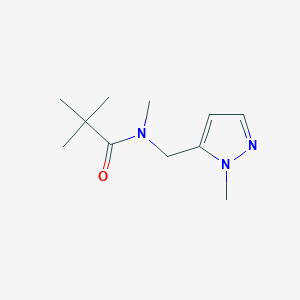 N-methyl-N-((1-methyl-1H-pyrazol-5-yl)methyl)pivalamide