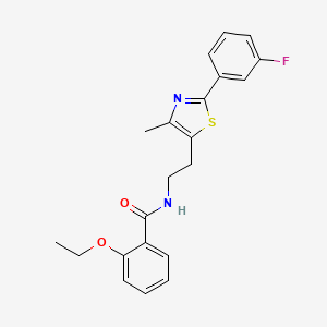 2-ethoxy-N-{2-[2-(3-fluorophenyl)-4-methyl-1,3-thiazol-5-yl]ethyl}benzamide