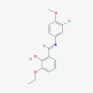 2-{(E)-[(3-chloro-4-methoxyphenyl)imino]methyl}-6-ethoxyphenol