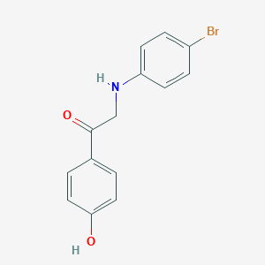 molecular formula C14H12BrNO2 B299725 2-(4-Bromoanilino)-1-(4-hydroxyphenyl)ethanone 