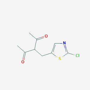 3-[(2-Chloro-1,3-thiazol-5-yl)methyl]pentane-2,4-dione