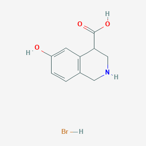 6-Hydroxy-1,2,3,4-tetrahydroisoquinoline-4-carboxylic acid;hydrobromide