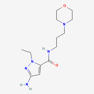 3-Amino-1-ethyl-N-(3-morpholin-4-ylpropyl)-1H-pyrazole-5-carboxamide