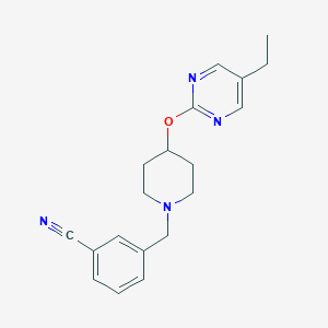 3-[[4-(5-Ethylpyrimidin-2-yl)oxypiperidin-1-yl]methyl]benzonitrile