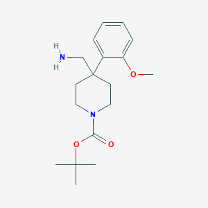 Tert-butyl 4-(aminomethyl)-4-(2-methoxyphenyl)piperidine-1-carboxylate