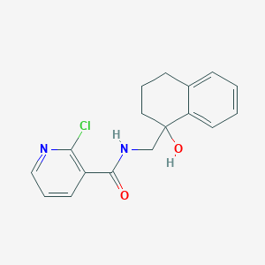 2-Chloro-N-[(1-hydroxy-3,4-dihydro-2H-naphthalen-1-YL)methyl]pyridine-3-carboxamide