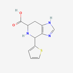 molecular formula C11H11N3O2S B2997300 4-(2-Thienyl)-4,5,6,7-tetrahydro-3H-imidazo[4,5-c]pyridine-6-carboxylic acid CAS No. 1030285-35-8