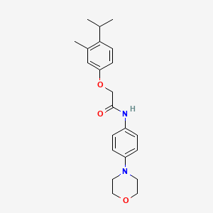 2-(4-isopropyl-3-methylphenoxy)-N-(4-morpholinophenyl)acetamide