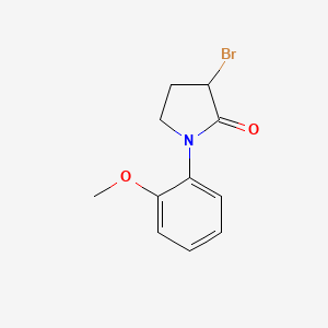 molecular formula C11H12BrNO2 B2997320 3-Bromo-1-(2-methoxyphenyl)pyrrolidin-2-one CAS No. 188532-99-2