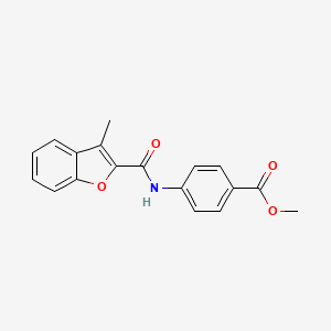 Methyl 4-{[(3-methyl-1-benzofuran-2-yl)carbonyl]amino}benzoate