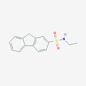 molecular formula C15H15NO2S B299734 N-ethyl-9H-fluorene-2-sulfonamide 