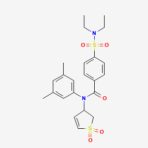 4-(N,N-diethylsulfamoyl)-N-(3,5-dimethylphenyl)-N-(1,1-dioxido-2,3-dihydrothiophen-3-yl)benzamide