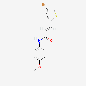 (E)-3-(4-bromothiophen-2-yl)-N-(4-ethoxyphenyl)acrylamide