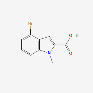 molecular formula C10H8BrNO2 B2997365 4-bromo-1-methyl-1H-indole-2-carboxylic acid CAS No. 880349-08-6
