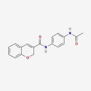 molecular formula C18H16N2O3 B2997370 N-(4-乙酰氨基苯基)-2H-色满-3-甲酰胺 CAS No. 887346-37-4