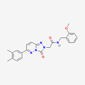 molecular formula C23H23N5O3 B2997373 2-(6-(3,4-dimethylphenyl)-3-oxo-[1,2,4]triazolo[4,3-b]pyridazin-2(3H)-yl)-N-(2-methoxybenzyl)acetamide CAS No. 1251707-27-3