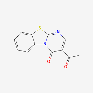 molecular formula C12H8N2O2S B2997391 3-acetyl-4H-pyrimido[2,1-b][1,3]benzothiazol-4-one CAS No. 65692-00-4