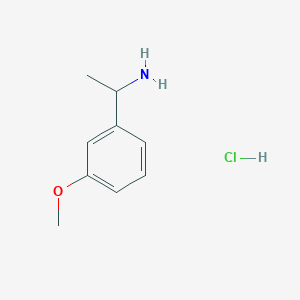 molecular formula C9H14ClNO B2997414 1-(3-Methoxyphenyl)ethylamine hydrochloride CAS No. 1096304-38-9; 62409-13-6; 854184-18-2