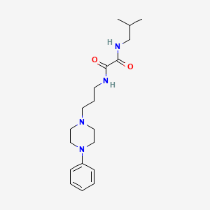 molecular formula C19H30N4O2 B2997429 N1-isobutyl-N2-(3-(4-phenylpiperazin-1-yl)propyl)oxalamide CAS No. 1049520-43-5