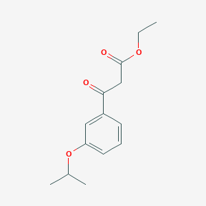 molecular formula C14H18O4 B2997433 Ethyl (3-isopropoxybenzoyl)acetate CAS No. 114590-68-0