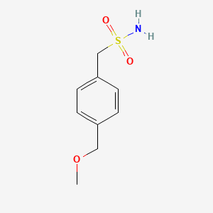 molecular formula C9H13NO3S B2997435 [4-(Methoxymethyl)phenyl]methanesulfonamide CAS No. 1481206-18-1