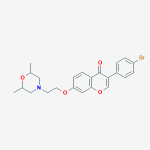 3-(4-bromophenyl)-7-(2-(2,6-dimethylmorpholino)ethoxy)-4H-chromen-4-one