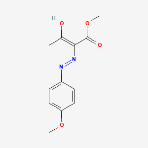 molecular formula C12H14N2O4 B2997441 2-[(Z)-2-(4-甲氧基苯基)腙]-3-氧代丁酸甲酯 CAS No. 77083-76-2