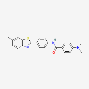 4-(dimethylamino)-N-[4-(6-methyl-1,3-benzothiazol-2-yl)phenyl]benzamide